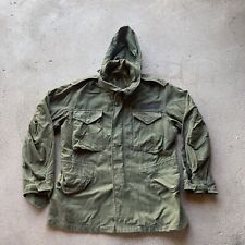 Vintage Military Jacket Medium Regular OG 107 Field Coat Sateen M65 Cold Weather picture