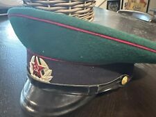 Soviet Union Russian Military Officer Cap Hat Size 55 With Tag Great Condition picture