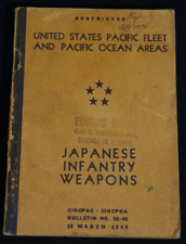 WW2 US Navy Pacific Fleet CINPAC Japanese Infantry Weapons Book March 1945, Rare picture