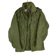 Vintage Military Cold Weather Jacket Size Small Green Vietnam Era 1974 picture