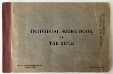 US Army Rifle Marksmanship 15th Infantry Company L Score Book 1935 Fort Ord picture