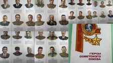 (Complete Set of 36 Art Prints) Sobol Heroes Of The Soviet Union 1977 Rare USSR