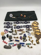 Huge Lot Military Lot - Pins, Ribbon Bars, Patches, Garrison Cap