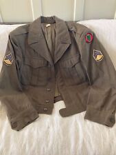 US Army Eisenhower jacket - 24th Hawaiian great condition  ~sz 40-42  Ike picture