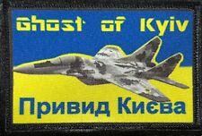 Ghost of Kyiv Ukraine Morale Patch ARMY MILITARY Tactical Badge Hook picture