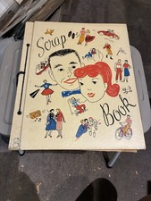 1960-1961 Scrapbook-U S Navy-Postcards-Greeting Cards-Golf Card-swizzle Sticks++
