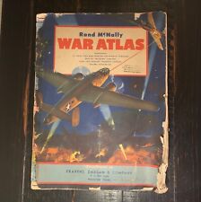 WW2 WWII Rand McNally War Atlas 1942 W Campaign Maps Book Pictures Very Rare picture