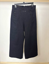 Vintage 50s USN Wool 13 Button Sailor Trousers Size 32R Lace Back US Navy