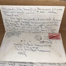 1945 Love Letter from Wife, Post WWII, to US Navy Ensign on Friend’s Discharge picture