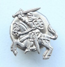 Lithuania Republic Army Military Miniature Pin Badge RARE
