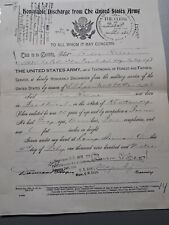 WW1 US Army Honorable Discharge Papers Service Record Certificate - 2/24/1919 picture