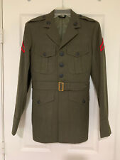 USMC Green Button Down Coat,Jacket Men's Size 30X-Short NSN8405012795579,Uniform picture