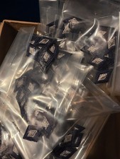 Box Of 180 Pair USAF AIR FORCE Distinctive Device Diamond Patches Silver Blue