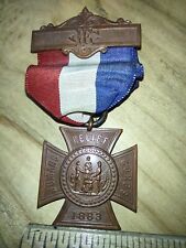 (3) 1883 Civil War GAR Women's Relief Medals (1 Ribbon Severely Damaged) picture