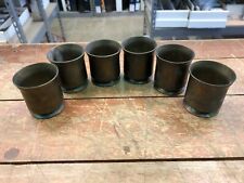 WWII Brass Trench art 6 piece shot glass set picture