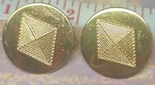 Set Of 2 Vintage Military Finance Lapel Pin picture