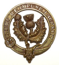 BRITISH MILITARY CAP BADGES,  Berwick Militia Pipers Cap Badge, 1873-81