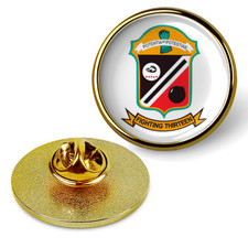 Fighting Thirteen Tie Tac, Hat Pin Badge, Military Emblem Lapel Pin - Gold