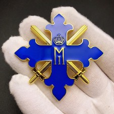 Romanian Michel Medal of Bravery Blue Cross Badge German Medal Copy