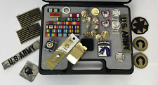 Lot of  US Army Patches Pins Ribbon buttons picture