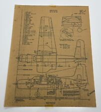 Vintage Military Cesna O-1 Restricted Plane Diagram picture