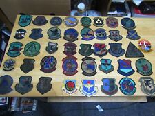MILITARY PATCH LOT SET COLLECTION OF 41 VINTAGE UNITED STATES AIR FORCE SEW ON P picture