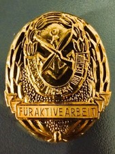 East German DDR GST Für Aktive Arbeit Badge For Active Work Award Cold War RARE