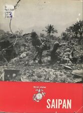 WW II USMC Marine Corps Invasion of Saipan Marianas Islands 1944 History Book picture
