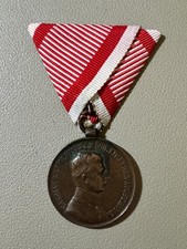 🇦🇹 WWI Austro-Hungarian Bronze Bravery Medal Franz Joseph I Original