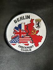 Berlin Checkpoint Charlie US Army Veteran Pin Up Cold War CCCP Soviet USA Patch picture