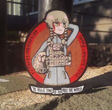 Steins;Gate Amane Suzuha Woven Morale Patch, Plain or Hook/Loop Backing, 3