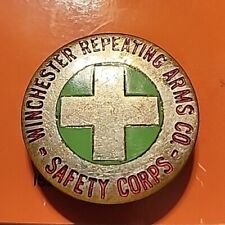 EXTRA RARE*1930s EARLY*WWII WINCHESTER REPEATING ARMS*SAFETY CORPS #BADGE*#1779 picture