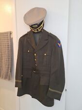 WW2 AAF 2nd Air Force Air Corps Officers Dress Jacket and Hat Cap picture