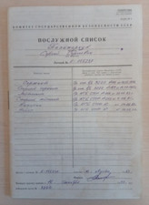 document Soviet "List of military ranks and service appointments"USSR