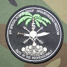 US Army 5th Special Forces Group Afghanistan OEF era Hooah Patch