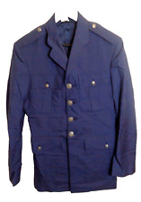 USAF United States Military Air Force Men's 38L Wool Blazer Blue Jacket Uniform picture