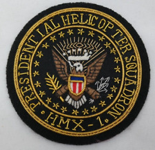 Presidental Helicopter Squadron HMX-1 Bullion Patch Black & Gold  AL picture
