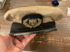 ORIGINAL WWII USMM MERCHANT MARINE ? VISOR CAP W/ BULLION INSIGNIA