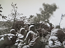 VINTAGE WW2 ORIGINAL USMC PHOTOGRAPH OKINAWA: FLAME THROWING TANKS picture