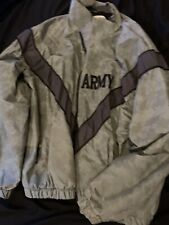 US Army Military Gray Reflective IPFU Physical Fitness Jacket Size Small Regular picture