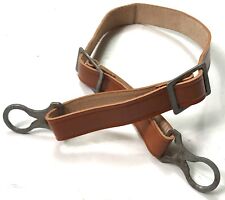 WWI GERMAN M17 M18 HELMET LINER LEATHER CHINSTRAP-LIGHT BROWN picture