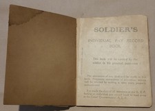 Named WWI U.S. Army Pay Book Henry Arthur Steadley Serial #4125526 Camp Artiller