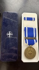 NATO Service Award Former Yugoslavia Medal Ribbon and Case Vintage Belgium Made