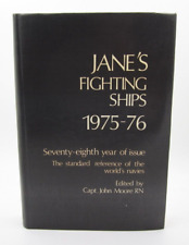 Vtg Jane's Fighting Ships 1975-76 Military Naval Navy 78th Hard Cover Book picture