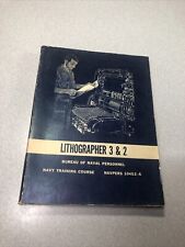 1963 US Navy Lithographer 3 & 2 Rate Training Manual NAVPERS 10452-A picture