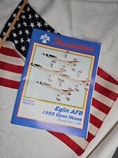 VINTAGE US AIR FORCE THUNDERBIRDS Eglin AFB 1995 Open House Program Souvenir picture
