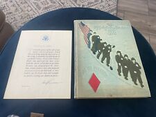 1945 Fifth Infantry In The ETO Historical Book, Signed Letter from Harry Truman. picture