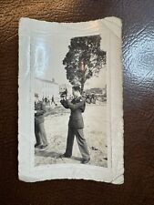WWII Vintage Military Man with Vintage Video Camera - Rare Photograph 3x5 picture