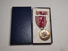 Original Authentic Vietnam Era US Army Good Conduct Medal w/ Box Ribbon Pin picture