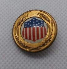 Vintage WWI US Food Administration Ration Staff Stars Stripes Shield Pin picture